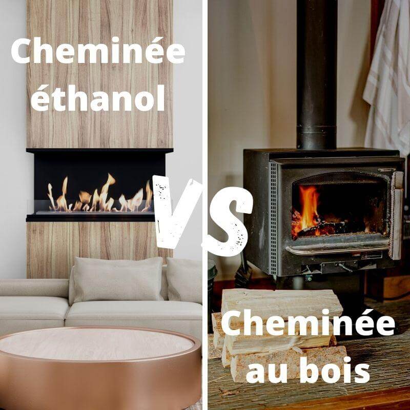 Cheminée à l’éthanol vs cheminée au bois : quelles différences ?