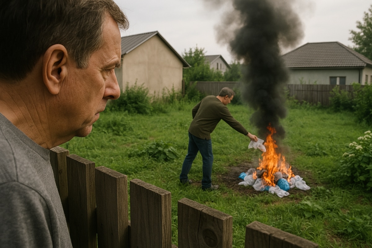 Mon voisin brûle du plastique, que faire légalement ?